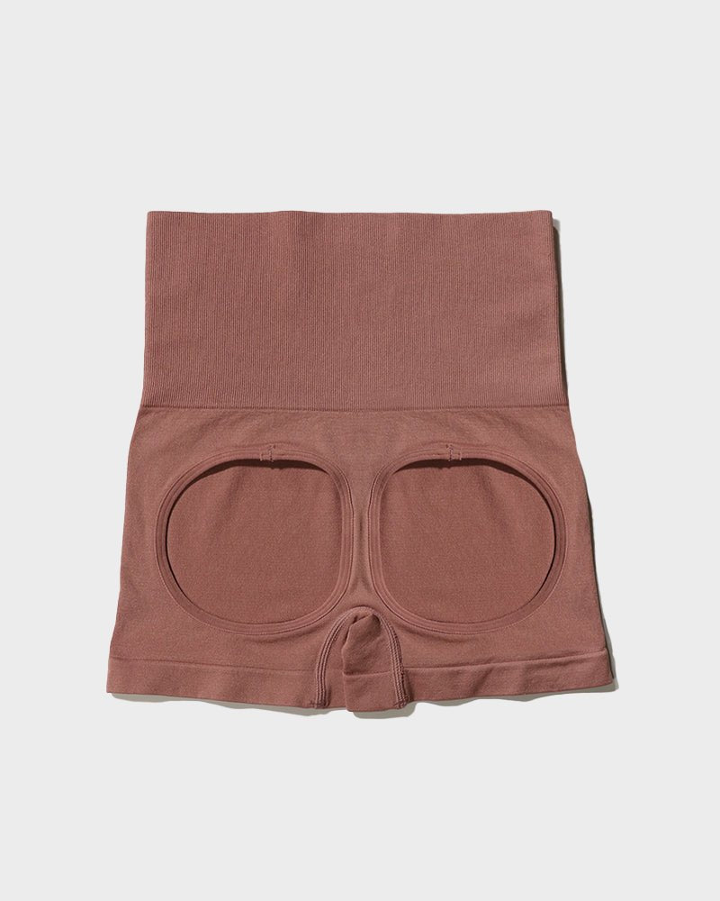 High Waist Cut Out Butt Lifting Shorts - Komfortfit Bra