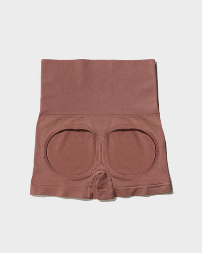 High Waist Cut Out Butt Lifting Shorts - Komfortfit Bra