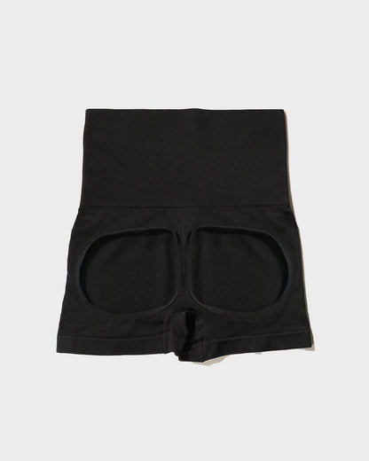 High Waist Cut Out Butt Lifting Shorts - Komfortfit Bra