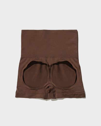 High Waist Cut Out Butt Lifting Shorts - Komfortfit Bra