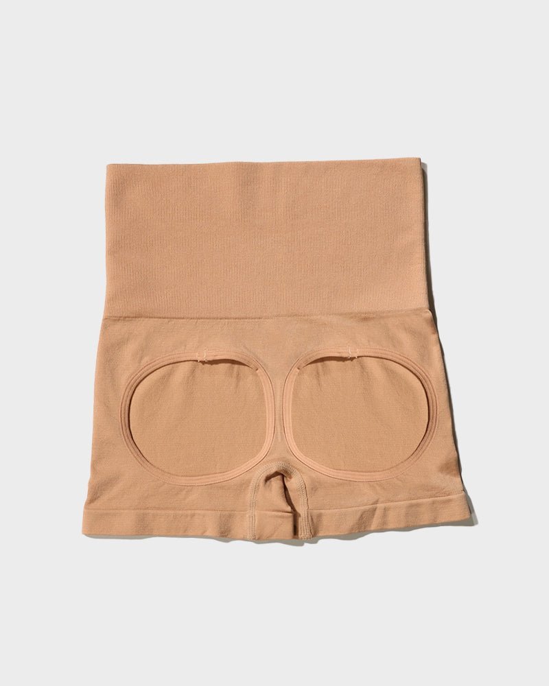 High Waist Cut Out Butt Lifting Shorts - Komfortfit Bra