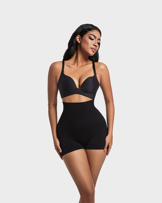 High Waist Cut Out Butt Lifting Shorts - Komfortfit Bra