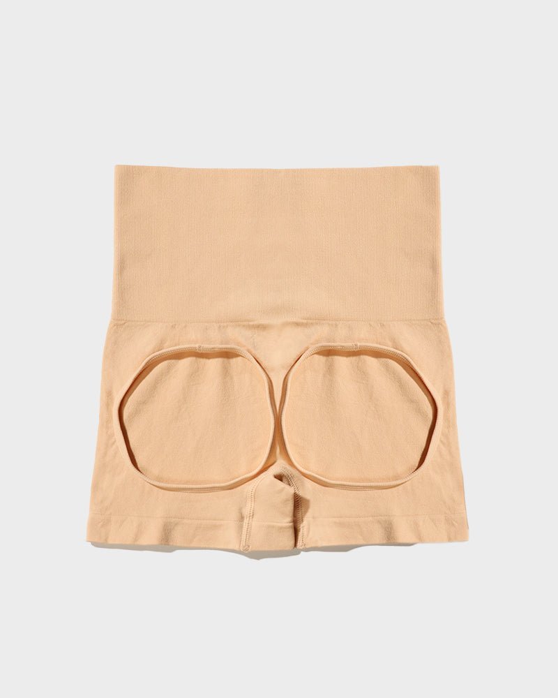 High Waist Cut Out Butt Lifting Shorts - Komfortfit Bra