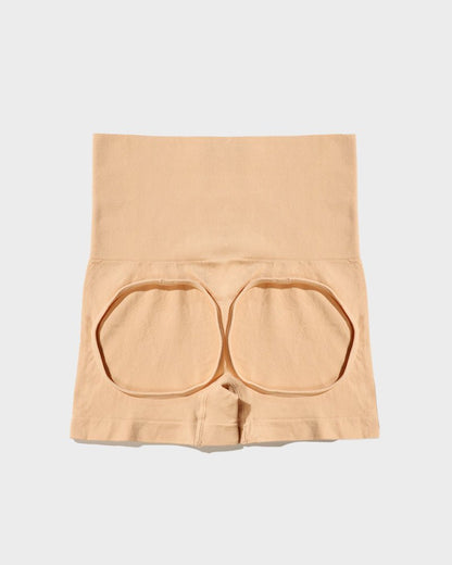 High Waist Cut Out Butt Lifting Shorts - Komfortfit Bra