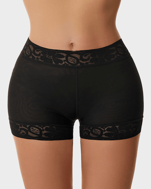 High Waist Lace Smooth Shapewear Shorts - Komfortfit Bra