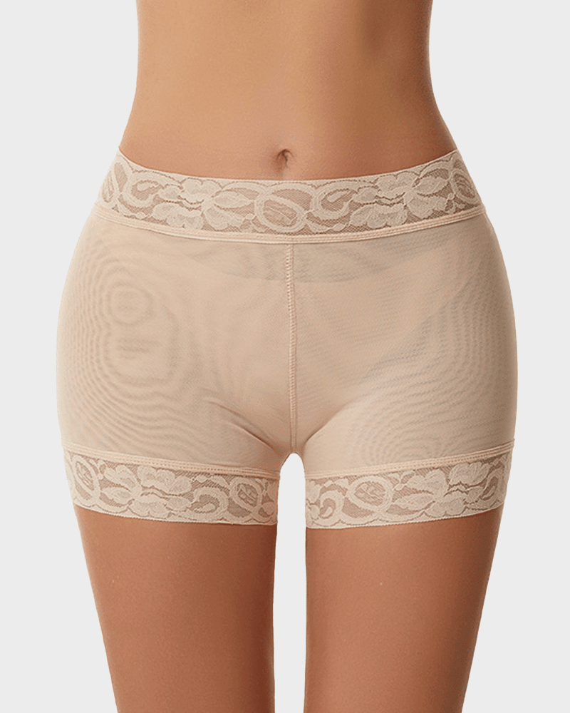 High Waist Lace Smooth Shapewear Shorts - Komfortfit Bra