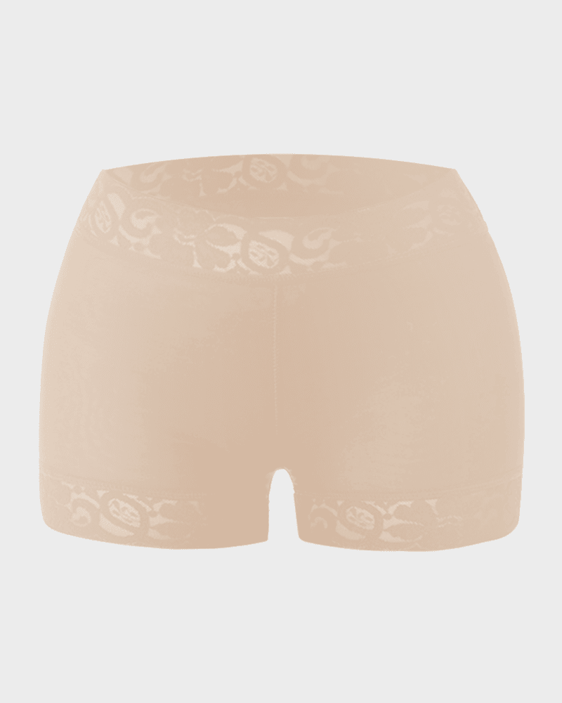 High Waist Lace Smooth Shapewear Shorts - Komfortfit Bra