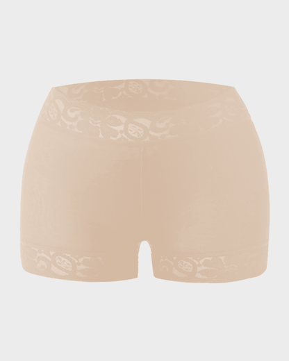 High Waist Lace Smooth Shapewear Shorts - Komfortfit Bra