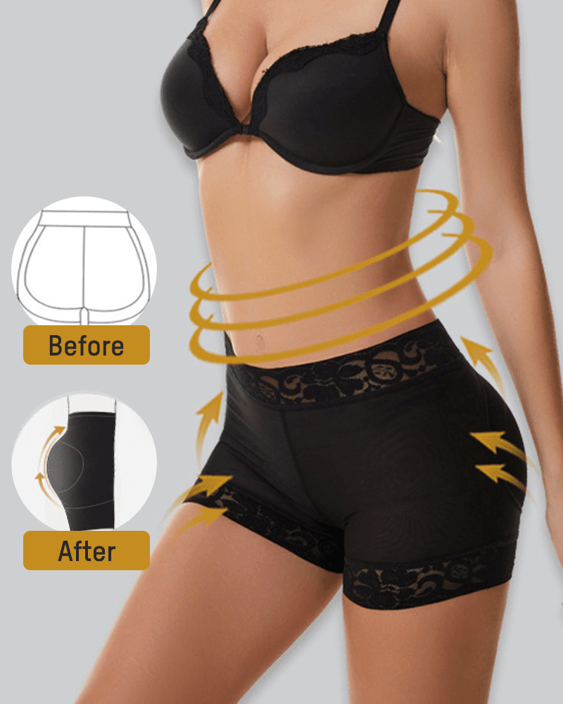 High Waist Lace Smooth Shapewear Shorts - Komfortfit Bra