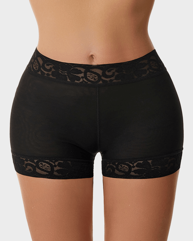High Waist Lace Smooth Shapewear Shorts - Komfortfit Bra