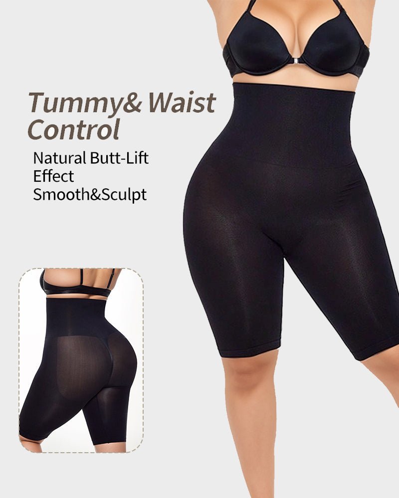 High Waist Seamless Butt Lifting Shaping Shorts - Komfortfit Bra