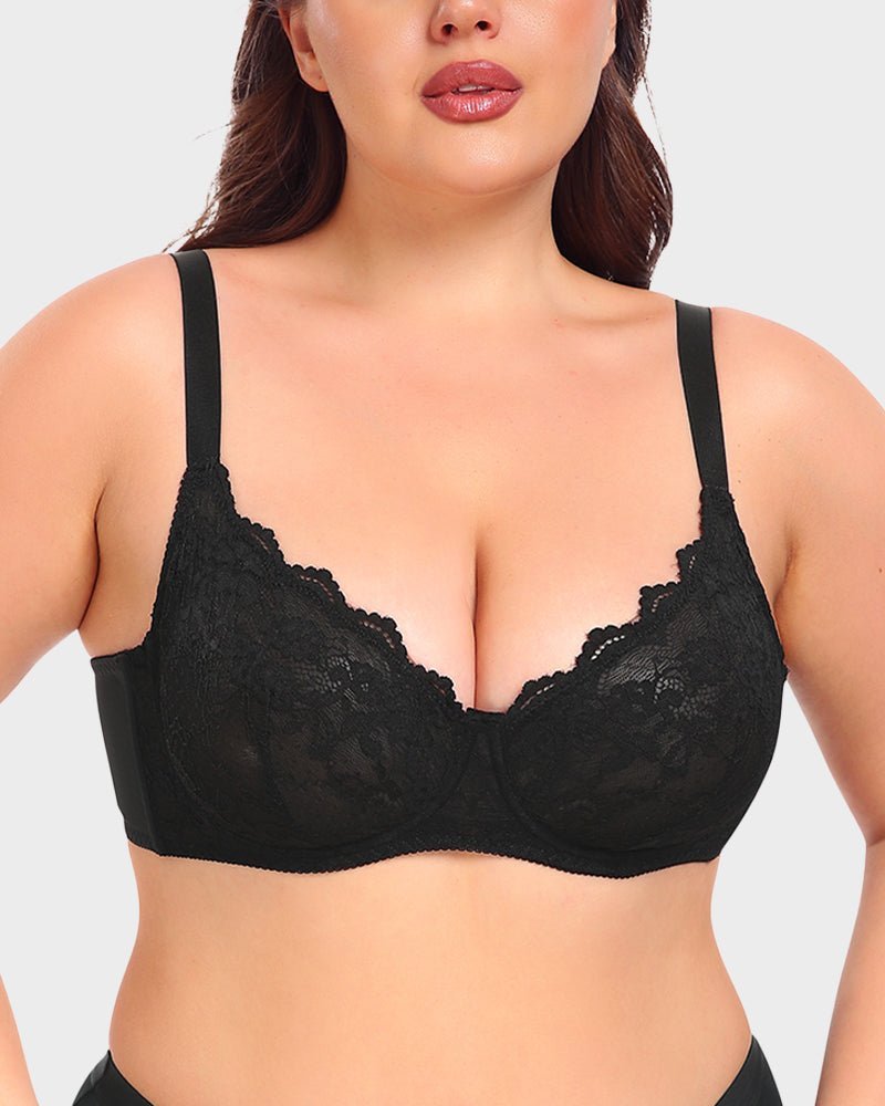 Lace Plunge Push - Up Bra - Komfortfit Bra