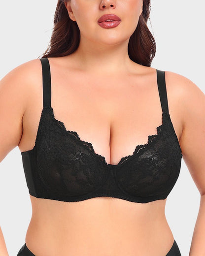 Lace Plunge Push - Up Bra - Komfortfit Bra