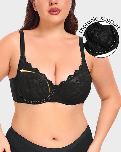 Lace Plunge Push - Up Bra - Komfortfit Bra