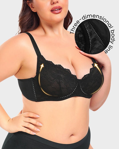 Lace Plunge Push - Up Bra - Komfortfit Bra