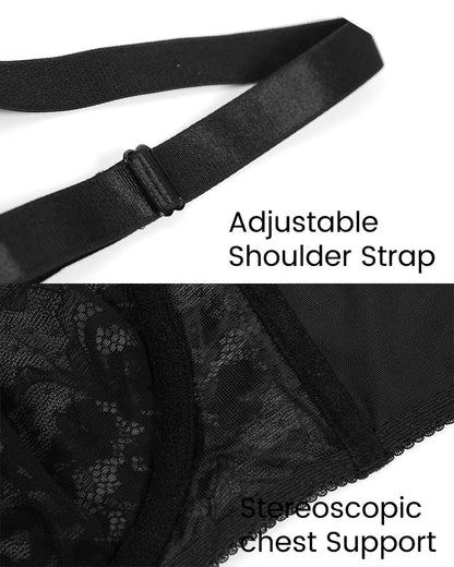 Lace Plunge Push - Up Bra - Komfortfit Bra