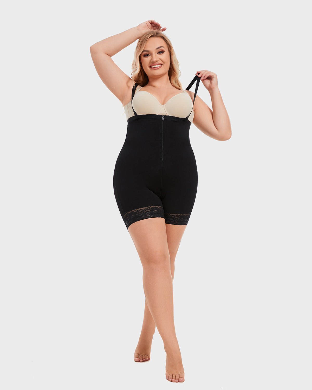 Open Bust Tummy Control Body Shaper - Komfortfit Bra