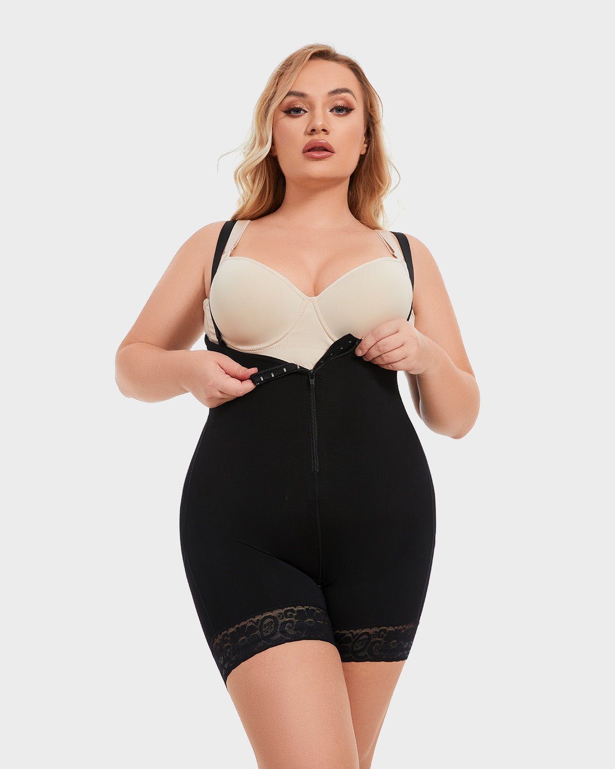 Open Bust Tummy Control Body Shaper - Komfortfit Bra