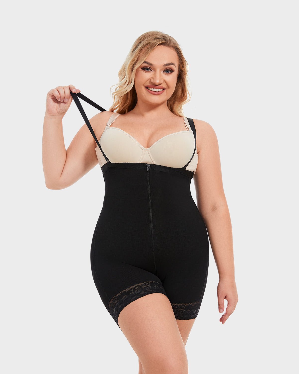 Open Bust Tummy Control Body Shaper - Komfortfit Bra