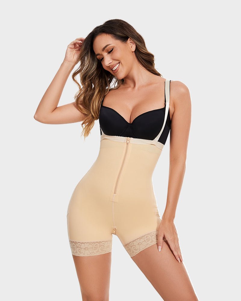 Open Bust Tummy Control Body Shaper - Komfortfit Bra