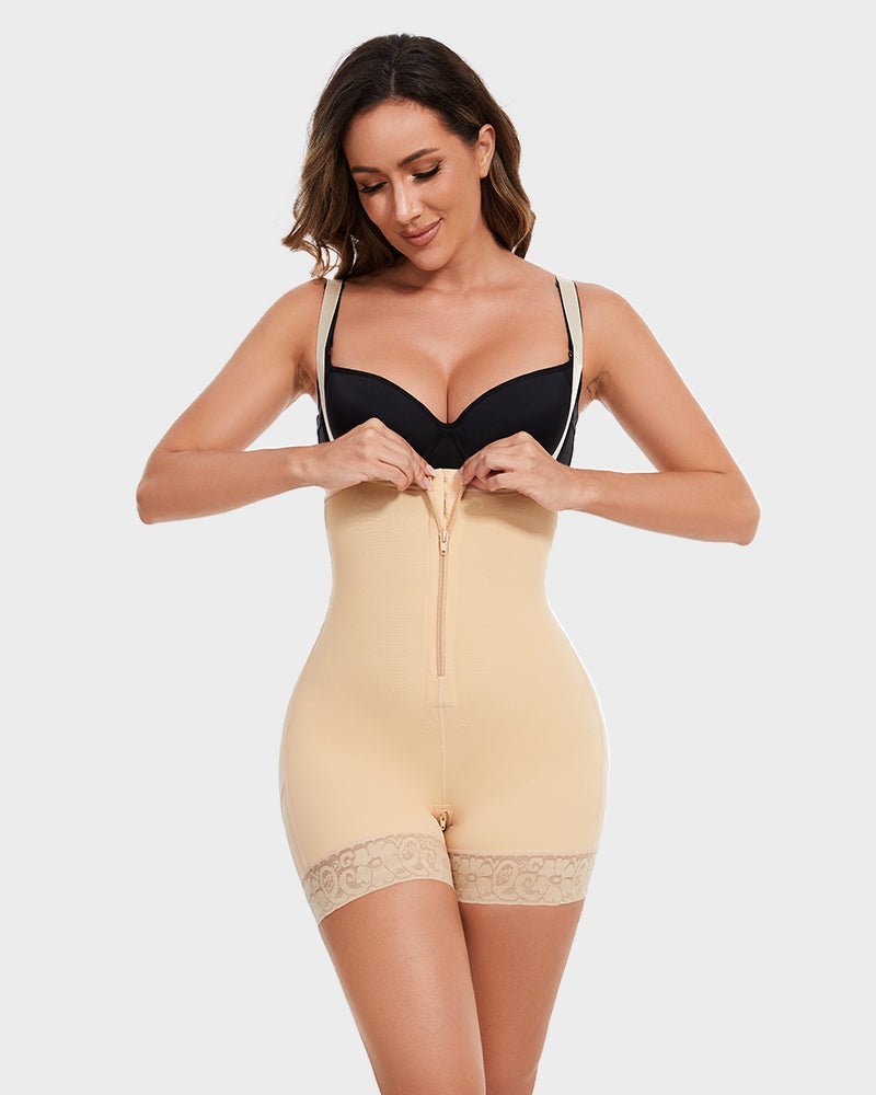 Open Bust Tummy Control Body Shaper - Komfortfit Bra