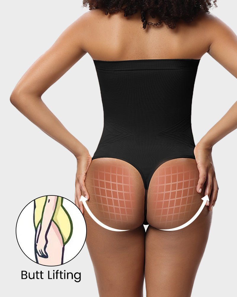 Seamless Bandeau Shaping Bodysuit with Removable Straps - Komfortfit Bra