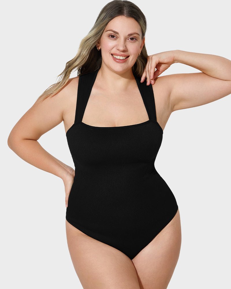 Sleeveless Tummy Control Tank Tops Bodysuits - Komfortfit Bra