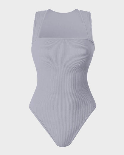 Sleeveless Tummy Control Tank Tops Bodysuits - Komfortfit Bra