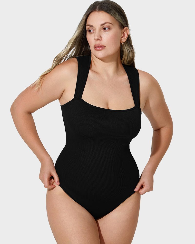 Sleeveless Tummy Control Tank Tops Bodysuits - Komfortfit Bra