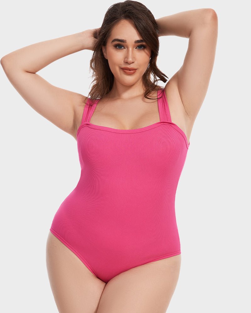 Sleeveless Tummy Control Tank Tops Bodysuits - Komfortfit Bra