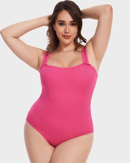Sleeveless Tummy Control Tank Tops Bodysuits - Komfortfit Bra