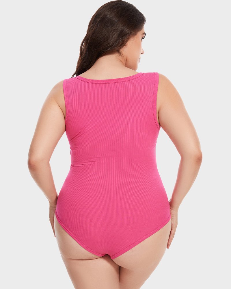 Sleeveless Tummy Control Tank Tops Bodysuits - Komfortfit Bra