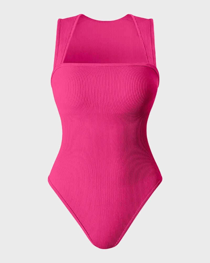 Sleeveless Tummy Control Tank Tops Bodysuits - Komfortfit Bra