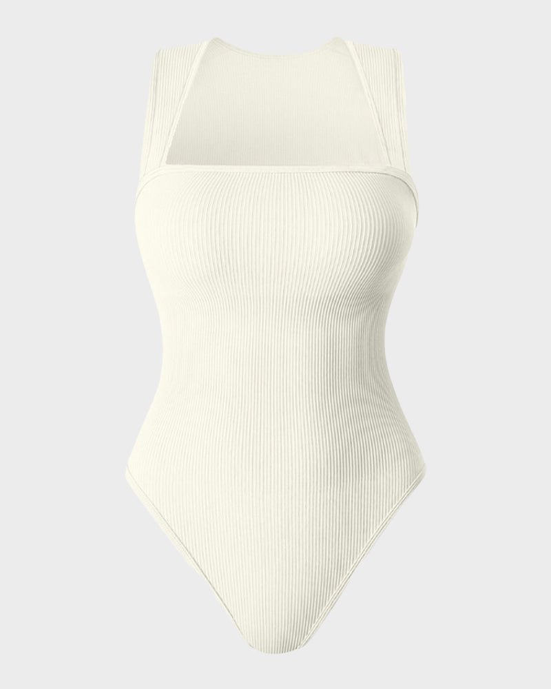 Sleeveless Tummy Control Tank Tops Bodysuits - Komfortfit Bra