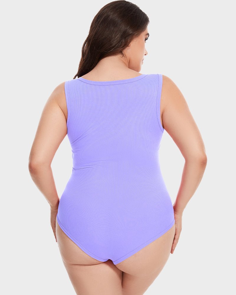 Sleeveless Tummy Control Tank Tops Bodysuits - Komfortfit Bra