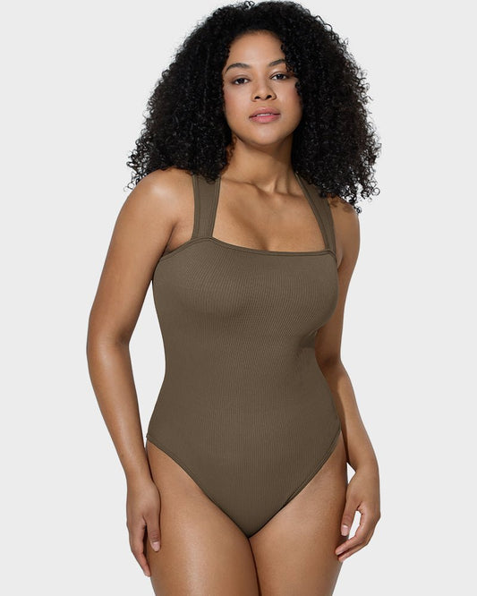 Sleeveless Tummy Control Tank Tops Bodysuits - Komfortfit Bra