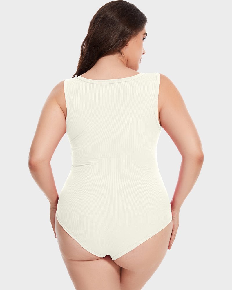 Sleeveless Tummy Control Tank Tops Bodysuits - Komfortfit Bra