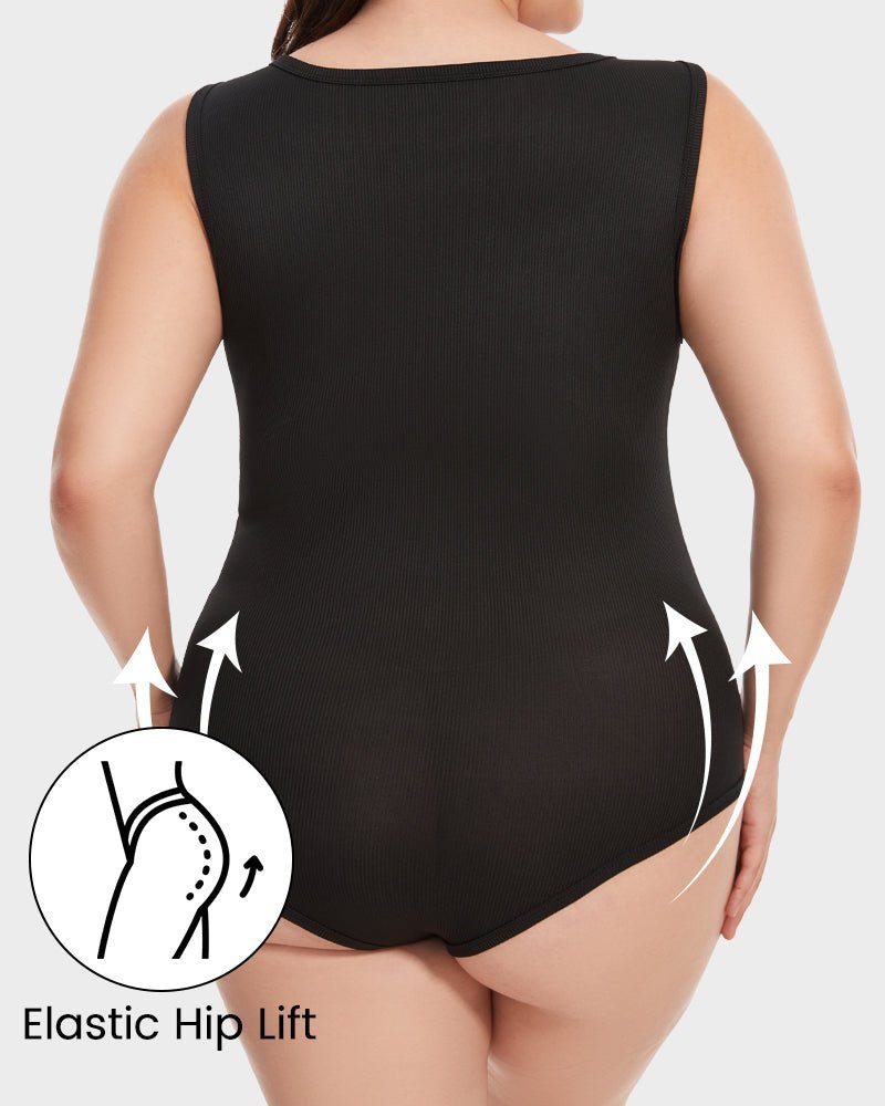 Sleeveless Tummy Control Tank Tops Bodysuits - Komfortfit Bra