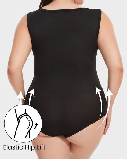Sleeveless Tummy Control Tank Tops Bodysuits - Komfortfit Bra