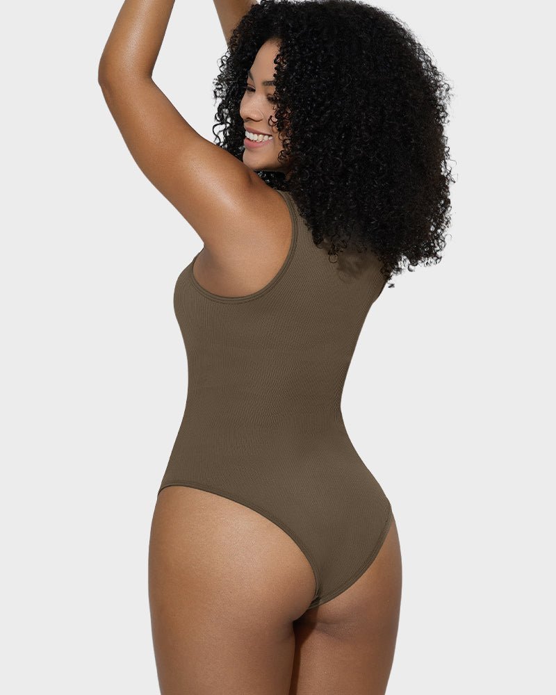 Sleeveless Tummy Control Tank Tops Bodysuits - Komfortfit Bra