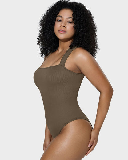 Sleeveless Tummy Control Tank Tops Bodysuits - Komfortfit Bra