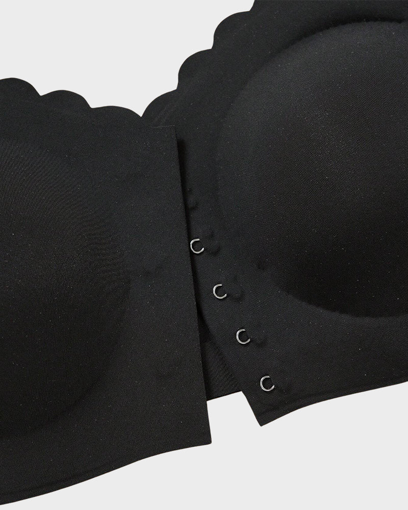 Strapless Front Closure Leopard Print Bra - Komfortfit Bra