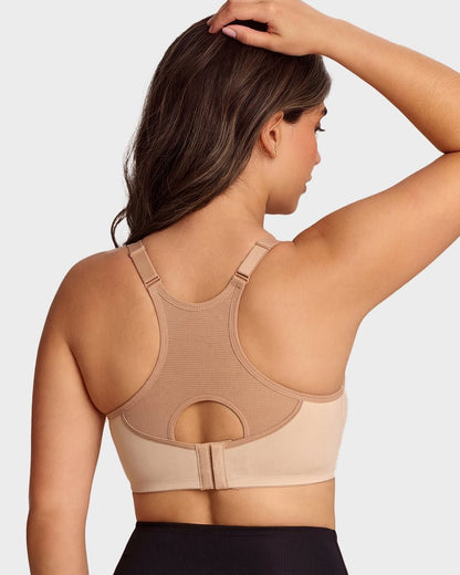 Unlined External Underwire Full Coverage Sports Bra - Komfortfit Bra