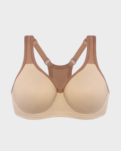 Unlined External Underwire Full Coverage Sports Bra - Komfortfit Bra